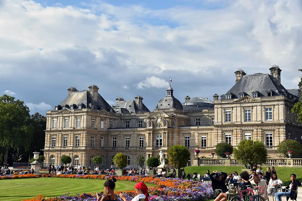 Jardin du Luxembourg, het kasteel in Quartier Latin