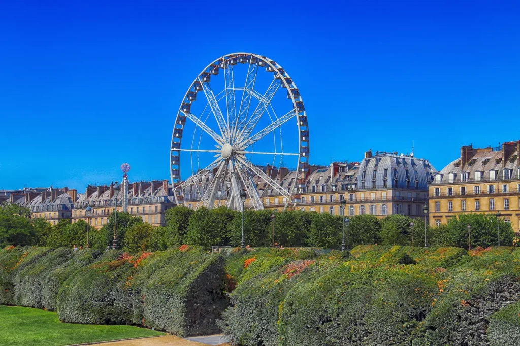 De Jardin des Tuileries voor de mooie wandelroute in Parijs.