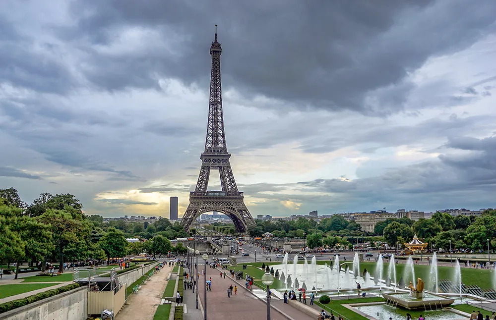 Het indrukwekkende Jardins du Trocadéro